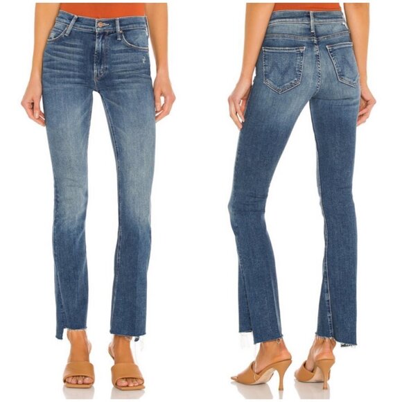 💕MOTHER💕 The Runaway Step Fray Jeans ~ Leaps and Bounds 26 NWOT - Picture 6 of 16